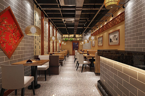宜昌传统中式餐厅餐馆装修设计效果图