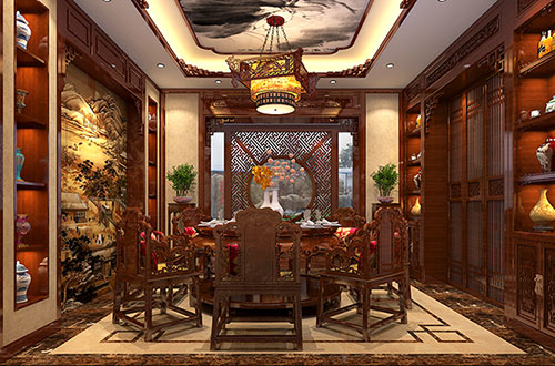 宜昌温馨雅致的古典中式家庭装修设计效果图
